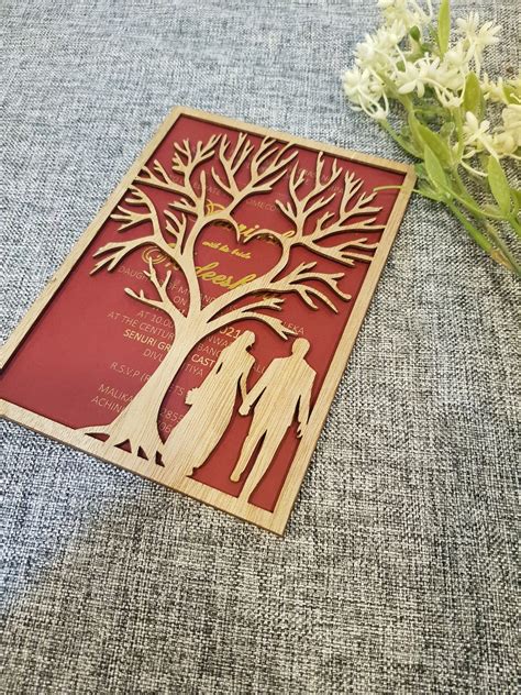 personalized laser cut wedding invitations